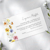 Lingerie Raffle | Wildflower Boho Vrijgezellenfees Informatiekaartje