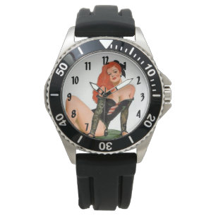 Lingerie Retro  Pinups Horloge