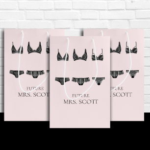 Lingerie Roze en Zwarte Bruiloft Feest Medium Cadeauzakje