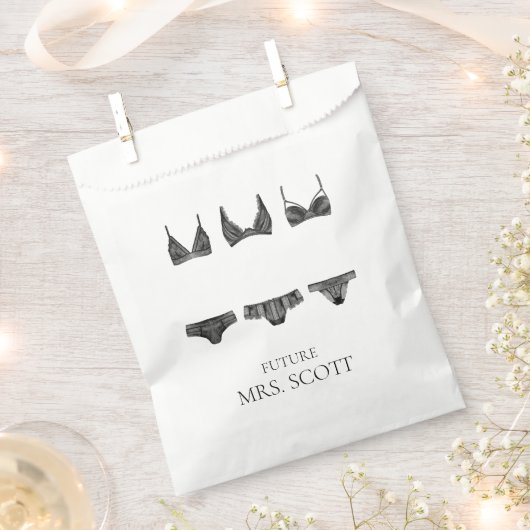 Lingerie Roze en Zwarte Bruiloft Feest Midden Gesc Bedankzakje (Geknipt)