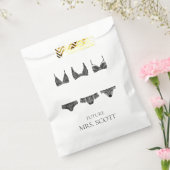 Lingerie Roze en Zwarte Bruiloft Feest Midden Gesc Bedankzakje (Gezegeld)