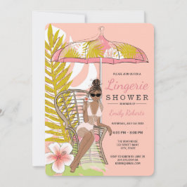 Lingerie Shower African American Bride Kaart
