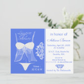 Lingerie Shower Bachelorette Party Kaart (Staand voorkant)