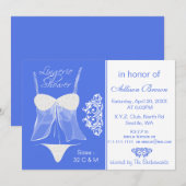 Lingerie Shower Bachelorette Party Kaart (Voorkant / Achterkant)