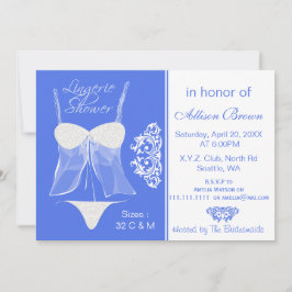 Lingerie Shower Bachelorette Party Kaart