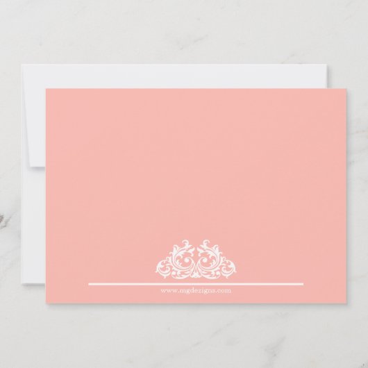 Lingerie Shower Bachelorette Party Kaart (Achterkant)