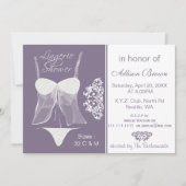 Lingerie Shower Bachelorette Party Kaart (Voorkant)