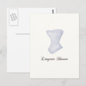 Lingerie Shower Briefkaart (Voorkant / Achterkant)