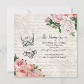 Lingerie Shower  Frans Roos Antiek Lijst Kaart (Achterkant)