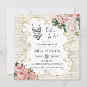 Lingerie Shower  Frans Roos Antiek Lijst Kaart (Voorkant)