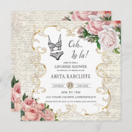 Lingerie Shower Frans Roos Antiek Lijst Kaart