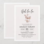 Lingerie Shower Hen Party Invitation Kaart (Voorkant / Achterkant)