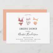 Lingerie Shower Kaart (Voorkant / Achterkant)