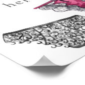 Lingerie Shower laat je deelvensters hier vallen Poster (Hoek)