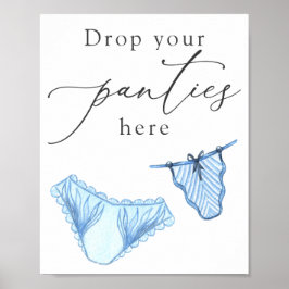 Lingerie Shower Laat Je Slipje Hier Bordje Poster