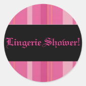 Lingerie Shower Sticker (Voorkant)