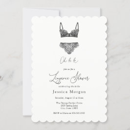 Lingerie Shower-uitnodiging Kaart
