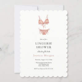 Lingerie Shower-uitnodiging Kaart