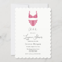 Lingerie Shower-uitnodiging