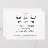 Lingerie Shower-uitnodiging Kaart (Voorkant / Achterkant)