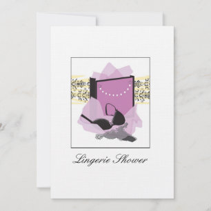 Lingerie Shower-uitnodiging Kaart