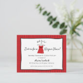 Lingerie Shower-uitnodiging Uitnodiging Briefkaart (Staand voorkant)