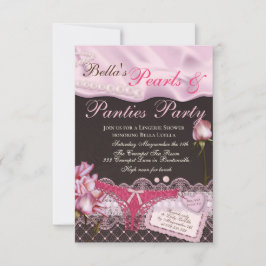 Lingerie Shower-uitnodigingen Kaart