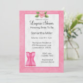 Lingerie Shower-uitnodigingen Kaart (Staand voorkant)