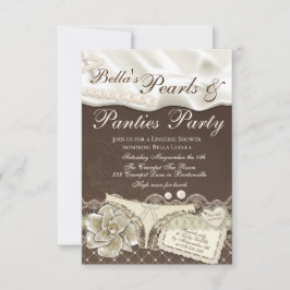 Lingerie Shower-uitnodigingen Kaart