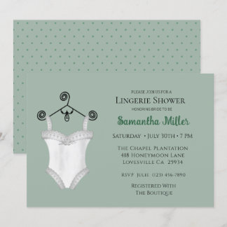 Lingerie Shower-uitnodigingen Kaart