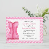 Lingerie Shower-uitnodigingen Kaart (Staand voorkant)