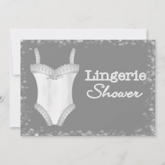 Lingerie Shower-uitnodigingen Kaart (Voorkant)