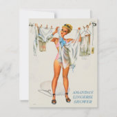 Lingerie-uitnodiging Kaart (Voorkant)