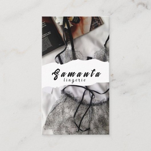 Lingerie visitekaartje (Voorkant)