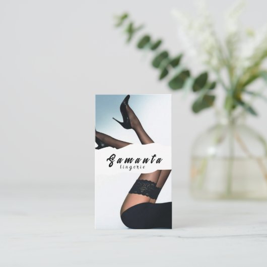 Lingerie visitekaartje (Staand voorkant)