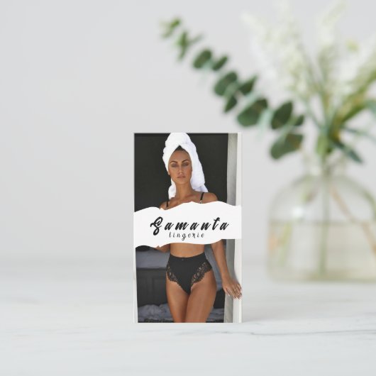 Lingerie visitekaartje (Staand voorkant)