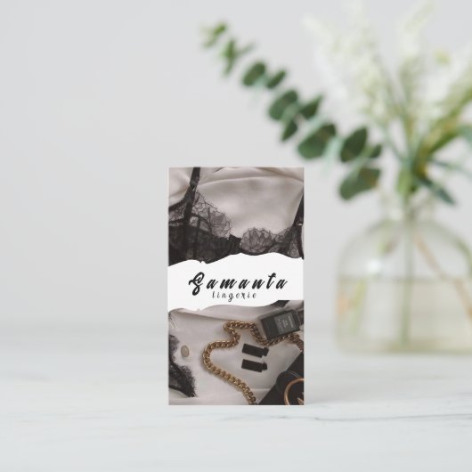 Lingerie visitekaartje (Staand voorkant)