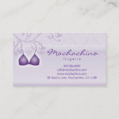 Lingerie Visitekaartje Damask Bra Paars (Achterkant)