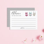 Lingerie Vrijgezellenfeest Advice Kaart<br><div class="desc">Deze advieskaart maakt deel uit van een schattig vrijgezellenfeest suite!</div>