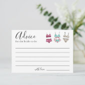 Lingerie Vrijgezellenfeest Advice Kaart (Staand voorkant)