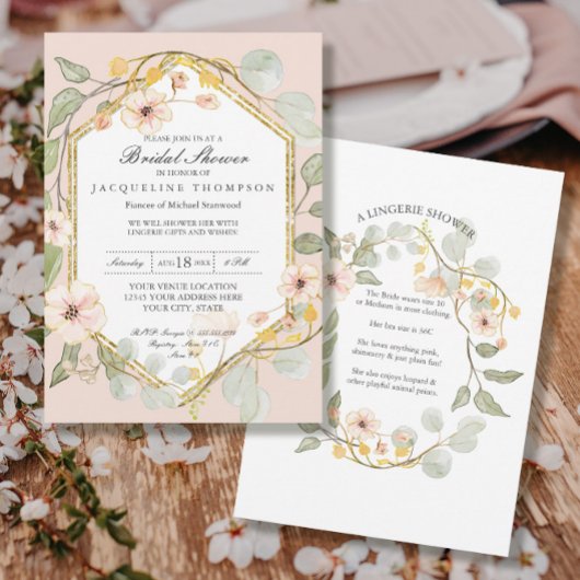 Lingerie Vrijgezellenfeest Blush Wilde Rozen Water Kaart