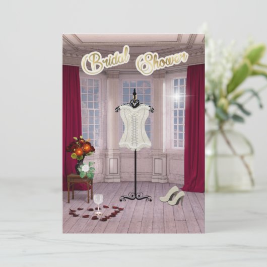 Lingerie Vrijgezellenfeest Kaart (Staand voorkant)