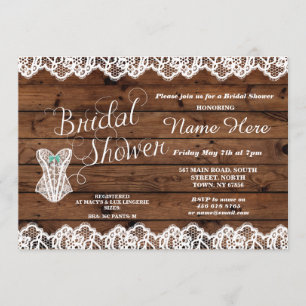 Lingerie Vrijgezellenfeest Lace Corset Kaart