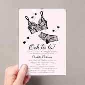 Lingerie Vrijgezellenfeest Panty Bachelorette Acryl Uitnodigingen (Insitu (Draagbaar))