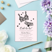 Lingerie Vrijgezellenfeest Panty Bachelorette Acryl Uitnodigingen (Insitu (Huwelijk))