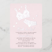 Lingerie Vrijgezellenfeest Panty Bachelorette Folie Uitnodiging (Voorkant)