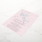 Lingerie Vrijgezellenfeest Panty Bachelorette Folie Uitnodiging (Gedraaid)