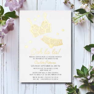 Lingerie Vrijgezellenfeest Panty Bachelorette Folie Uitnodiging