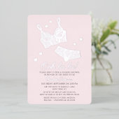 Lingerie Vrijgezellenfeest Panty Bachelorette Folie Uitnodiging (Staand Voorkant)