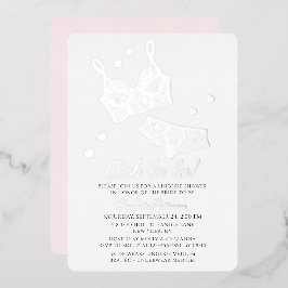 Lingerie Vrijgezellenfeest Panty Bachelorette Folie Uitnodiging